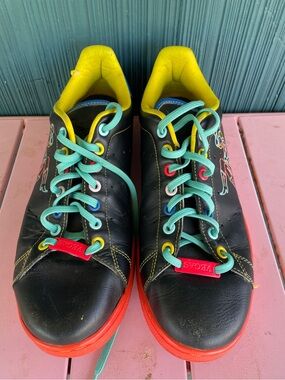Adidas Stan Smith Las Vegas with Neon Cowgirl sneaker 2007 size 10.5 used mens